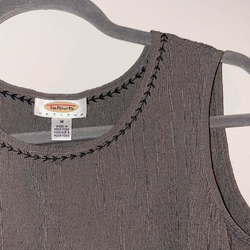 Talbots Women's Textured Sleeveless Blouse